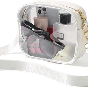 Clear Bag Stadium Approved, Crossbody Transparent Bag for Concerts Sports Events